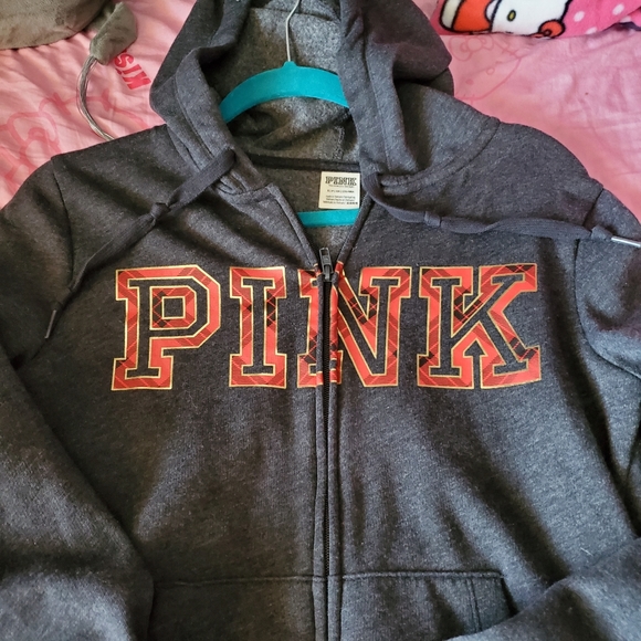 PINK Victoria's Secret Tops - VS HOODED SWEATSHIRT